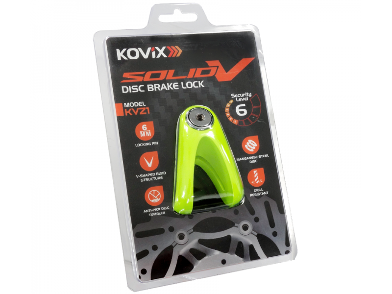 Yellow Disc Lock KOVIX KVC/Z1