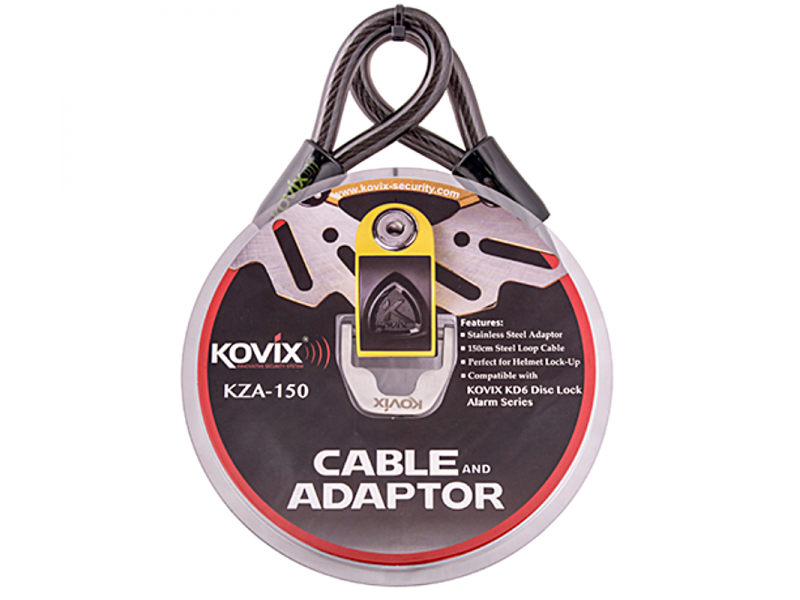 Steel cable with adapter KOVIX KZA-150