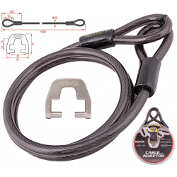 Steel cable with adapter KOVIX KZA-150 Steel cable with adapter KOVIX KZA-150