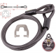 Steel cable with adapter KOVIX KZA-150