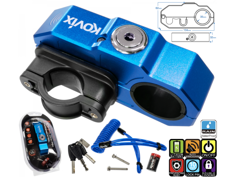 Blue Grip lock with alarm KOVIX