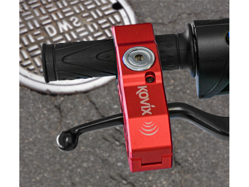 Red Grip lock with alarm KOVIX