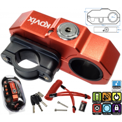 Red Grip lock with alarm KOVIX