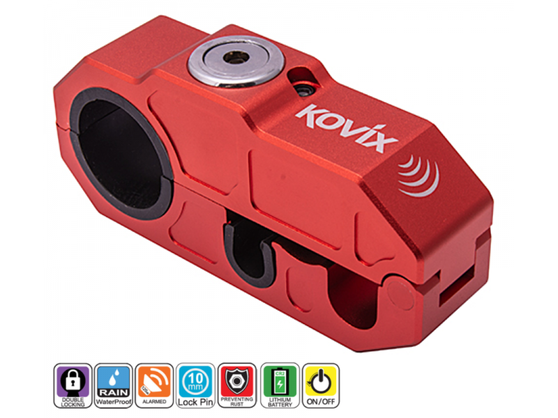 Red Grip lock with alarm KOVIX