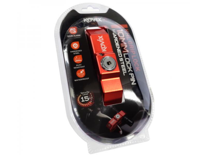 Red Grip lock with alarm KOVIX