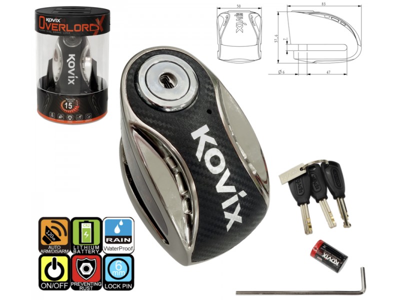 KOVIX KNX6 stainless steel brake disc lock KOVIX KNX6 stainless steel brake disc lock