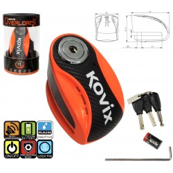 Neon Orange Brake disc lock KOVIX KNX6