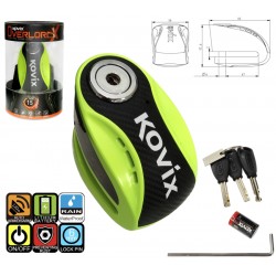 Neon Green Brake disc lock KOVIX KNX6
