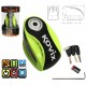 Neon Green Brake disc lock KOVIX KNX6
