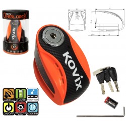 Neon Orange Brake disc lock KOVIX KNX10