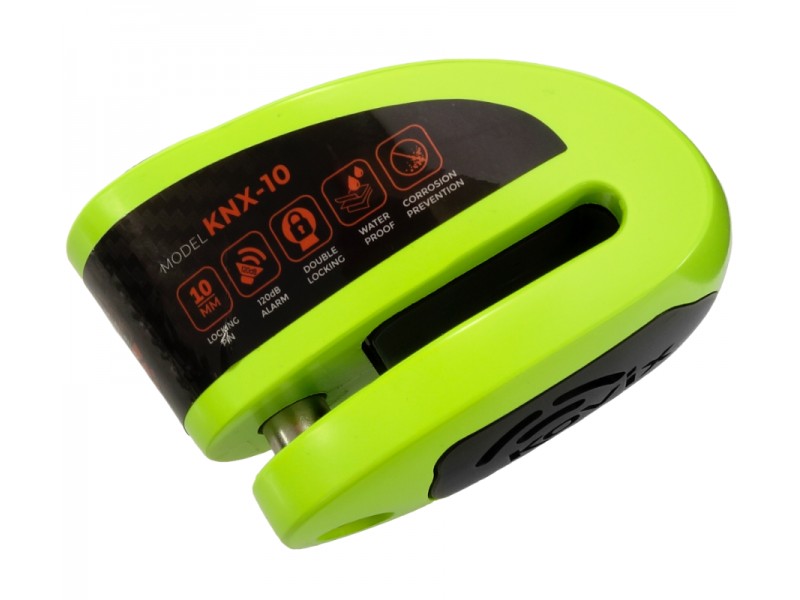 Neon Green Brake disc lock KOVIX KNX10