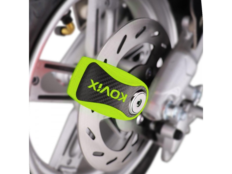 Neon Green Brake disc lock KOVIX KNX10