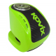 Brake disc lock with alarm KOVIX KNS6 fluo green