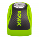 Brake disc lock with alarm KOVIX KNS6 fluo green