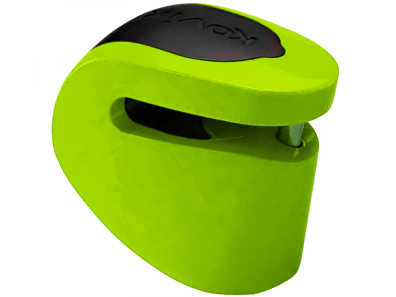 Brake disc lock with alarm KOVIX KNS6 fluo green