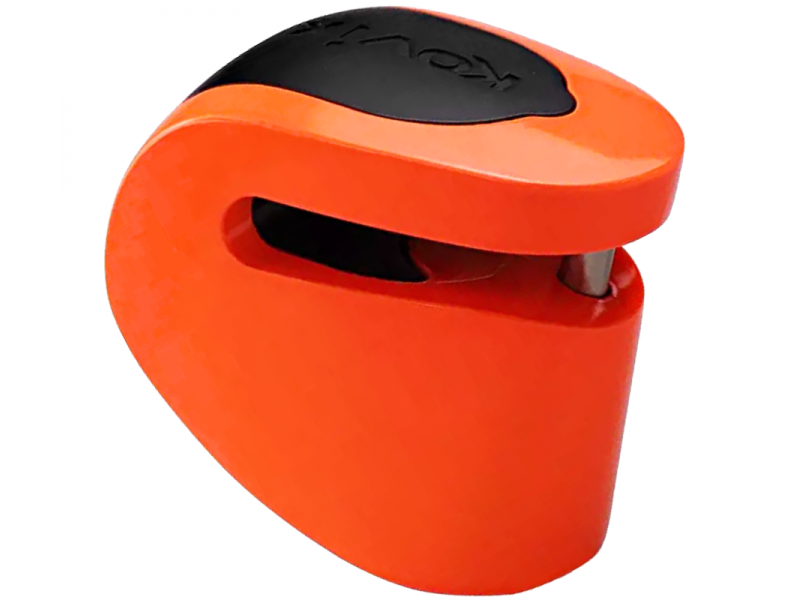 Brake disc lock with alarm KOVIX KNS6 fluo orange