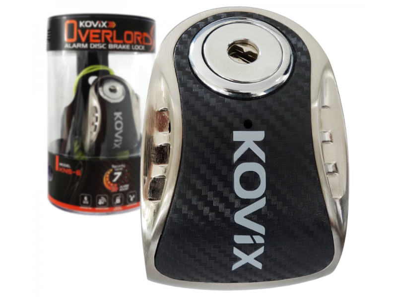 Brake disc lock with alarm KOVIX KNS6 metallic Brake disc lock with alarm KOVIX KNS6 metallic