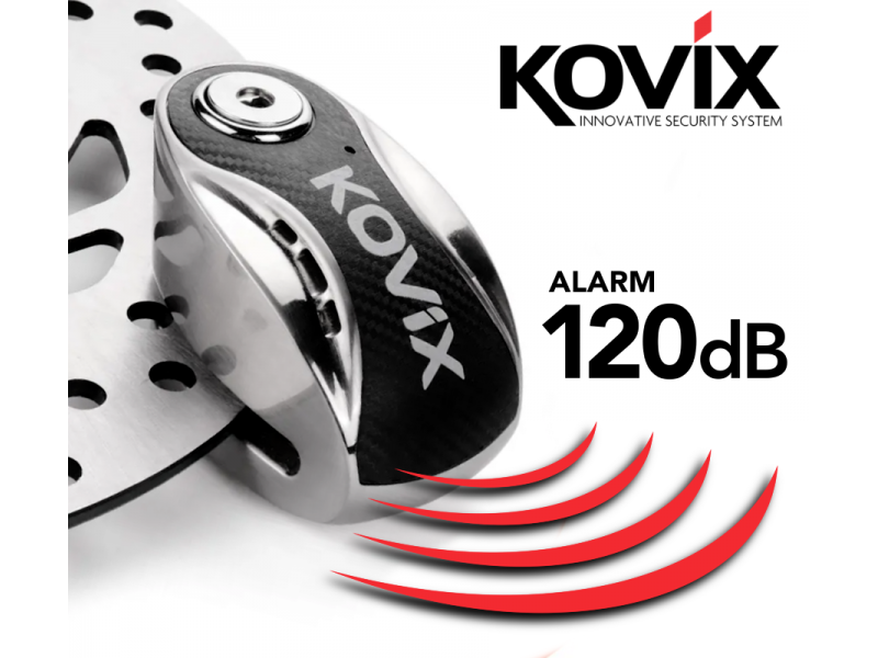 Brake disc lock with alarm KOVIX KNS6 metallic Brake disc lock with alarm KOVIX KNS6 metallic