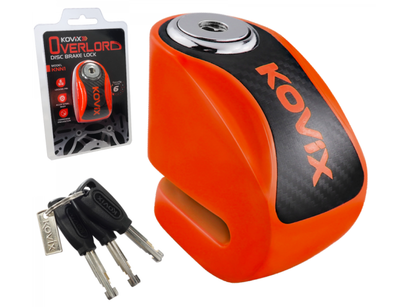 Brake disc lock KOVIX KNN1 fluo orange