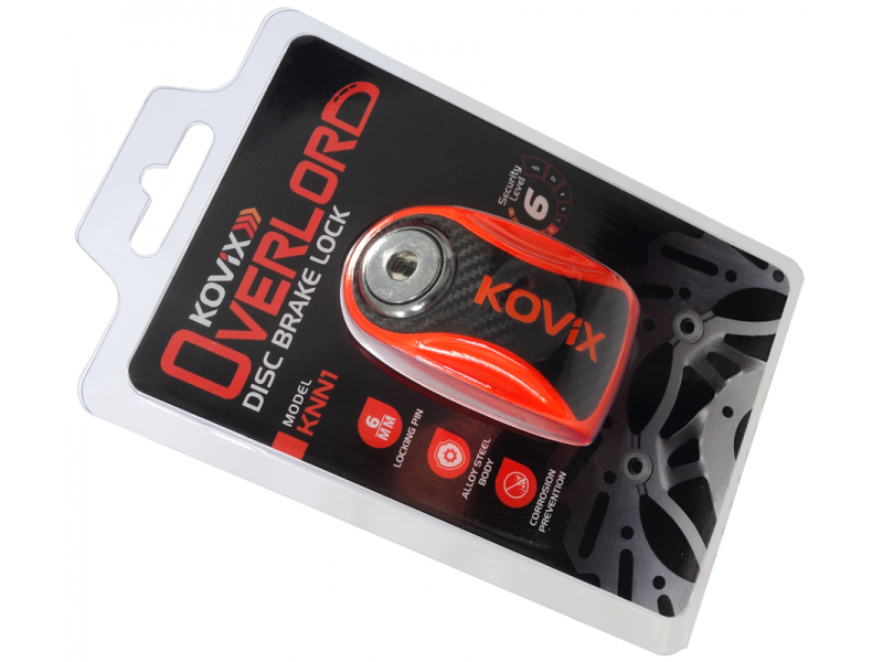 Brake disc lock KOVIX KNN1 fluo orange