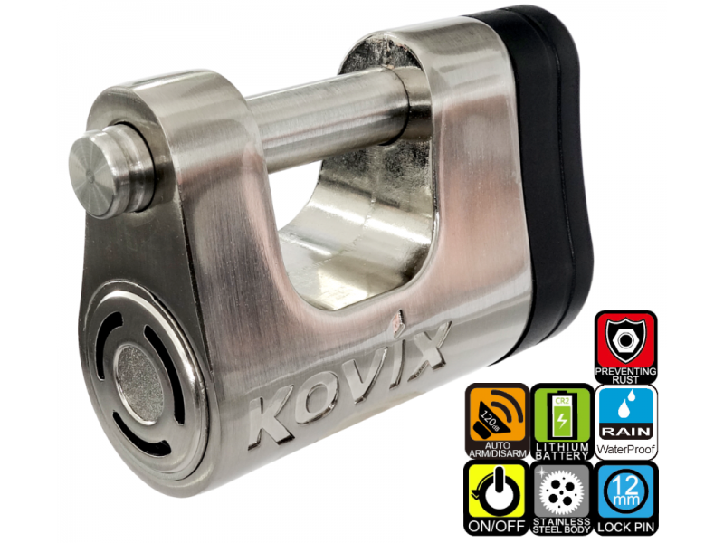 Padlock Kovix KBL-12 metallic
