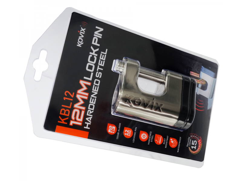 Padlock Kovix KBL-12 metallic