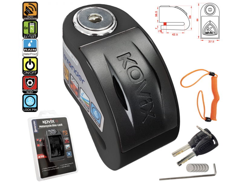 KOVIX KT6 disk lock black