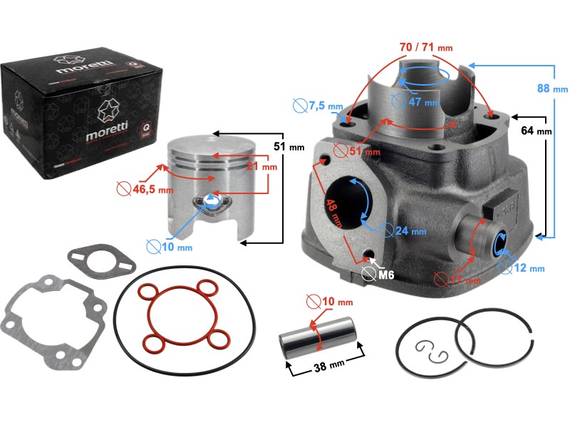 Aprillia cylinder SR50 47mm Aprillia cylinder SR50 47mm