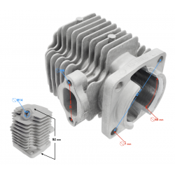 Cylinder Hollow for Pocket Bike 2T 50cc