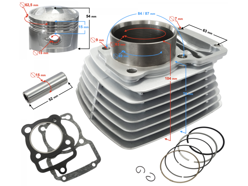 Cylinder CG200 63mm Moretti