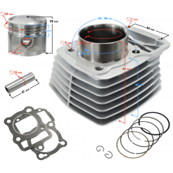 Moretti Cylinder for motorcycle 4T CG 125cc 156FMI Moretti Cylinder for motorcycle 4T CG 125cc 156FMI