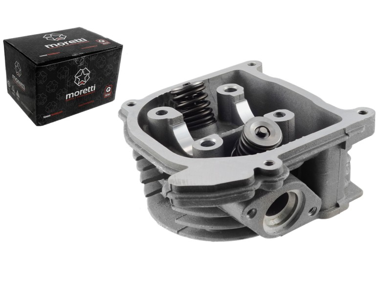 Moretti cylinder head for 4T 50cc 139QMB scooter without recirculation valve, long valves