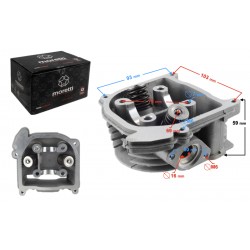 Moretti cylinder head for 4T 50cc 139QMB scooter without recirculation valve, long valves