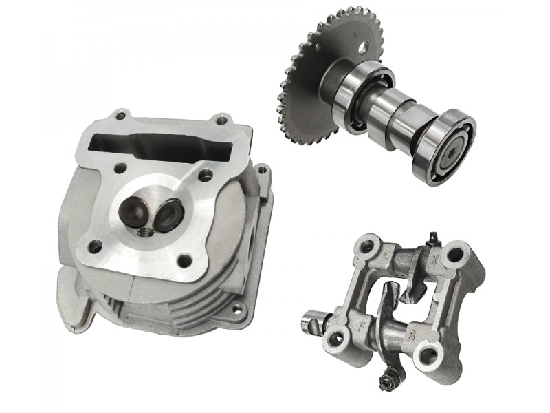 Cylinder Head 4T SCOOTER 139QMB WITH CAMSHAFT AND SADDLE 80CC CAPACITY PISTON 47.00mm