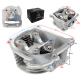 Moretti cylinder head for 4T 50cc 139QMB scooter without recirculation valve, short valves