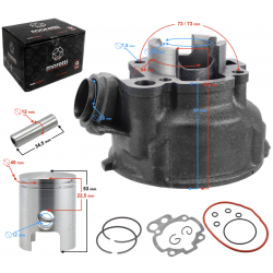 Moretti Cylinder for moped 2T 50cc AM6 Moretti Cylinder for moped 2T 50cc AM6