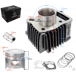 Moretti Cylinder for moped 4T 50cc 139FMB