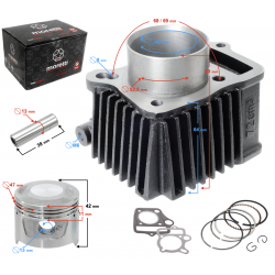 Moretti Cylinder for moped 4T 80cc 139FMB Moretti Cylinder for moped 4T 80cc 139FMB