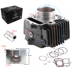 Moretti Cylinder for moped 4T 110cc 152FMB