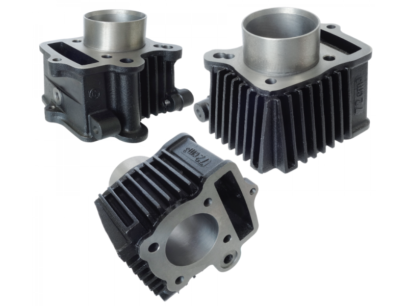 Moretti Cylinder and Cylinder head 70cc for moped Fighter 1 with horizontal engine (without camshaft)