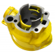 Moretti Cylinder and cylinder head for moped 2T 80cc AM6, yellow