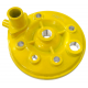 Moretti Cylinder and cylinder head for moped 2T 80cc AM6, yellow
