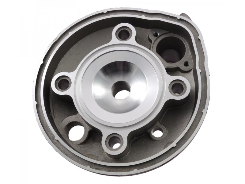 Moretti Cylinder and cylinder head for moped 2T 80cc AM6, yellow