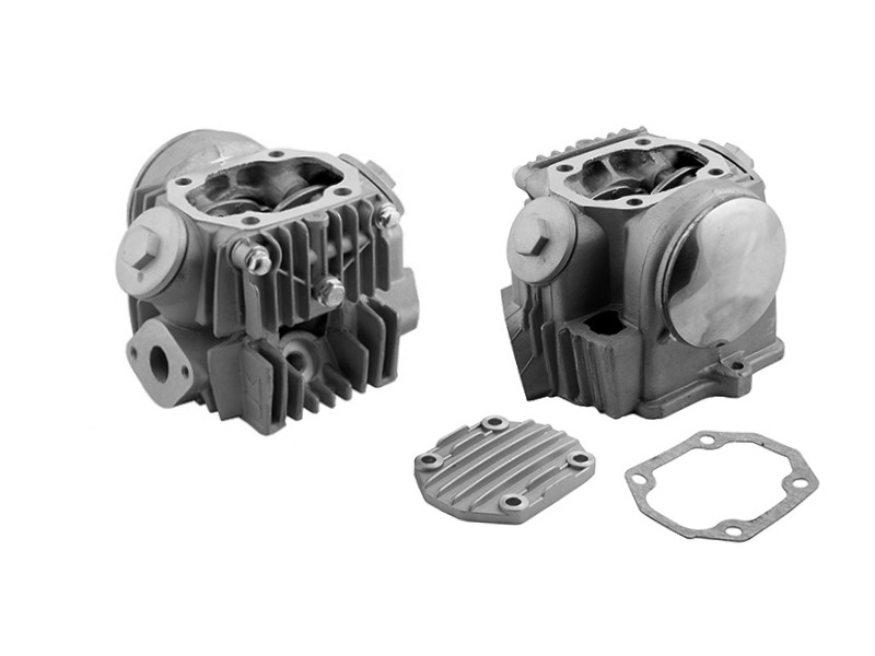Moretti Cylinder and cylinder head for moped 4T 80cc 139FMB, silver