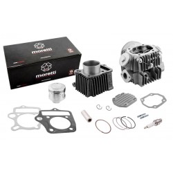 Moretti Cylinder and cylinder head for moped 4T 80cc 139FMB, silver Moretti Cylinder and cylinder head for moped 4T 80cc 139FMB, silver