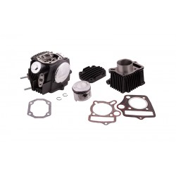 Moretti Cylinder and cylinder head for moped 4T 80cc 139FMB, black Moretti Cylinder and cylinder head for moped 4T 80cc 139FMB, black