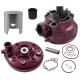 Moretti Cylinder and cylinder head for moped 2T 90cc AM6, violet