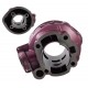 Moretti Cylinder and cylinder head for moped 2T 90cc AM6, violet