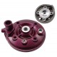 Moretti Cylinder and cylinder head for moped 2T 90cc AM6, violet