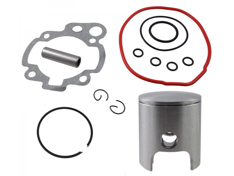 Moretti Cylinder and cylinder head for moped 2T 90cc AM6, violet